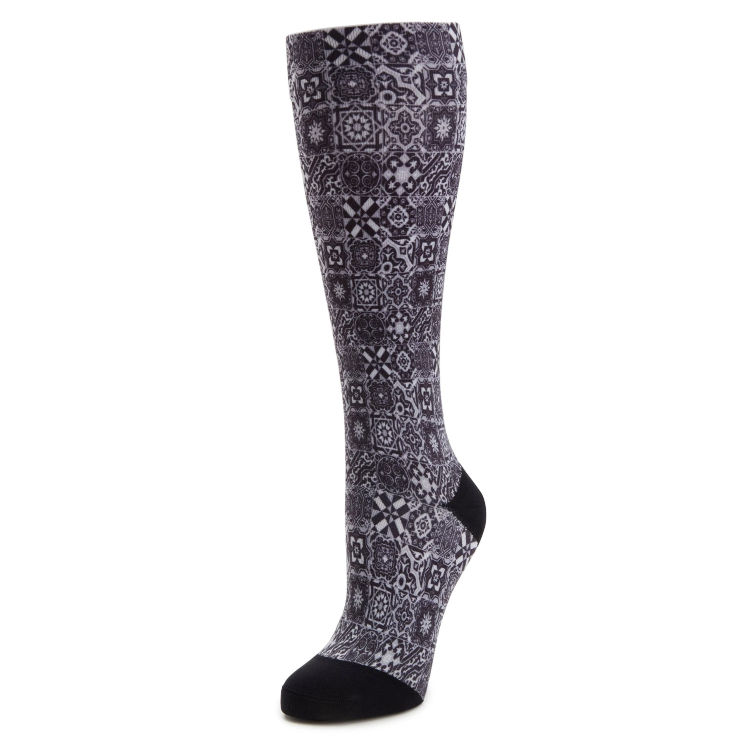Compression Aztec Tile Black Socks 1 Compression Aztec Tile Black Socks