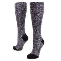 Compression Aztec Tile Black Socks 6 Compression Aztec Tile Black Socks -ALEGRIA Sales Store ALG 92607 S3