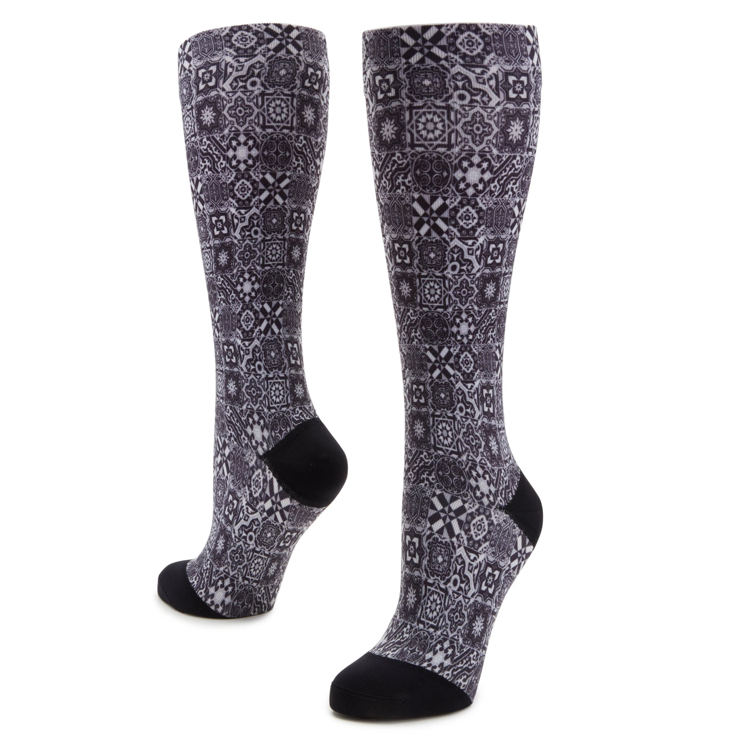 Compression Aztec Tile Black Socks 3 Compression Aztec Tile Black Socks - Image 3