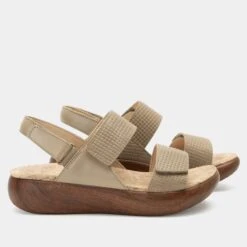 Bailee Woven Taupe Sandal -ALEGRIA Sales Store BAI 6163 S2