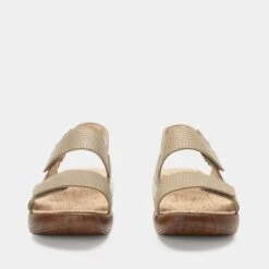 Bailee Woven Taupe Sandal -ALEGRIA Sales Store BAI 6163 S5