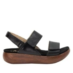 Bailee Woven Noir Sandal -ALEGRIA Sales Store BAI 7462 S2