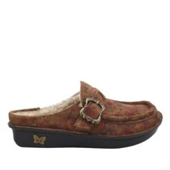 Shoes Brigid Cognac & Roses Clog -ALEGRIA Sales Store BRI 7764 S2