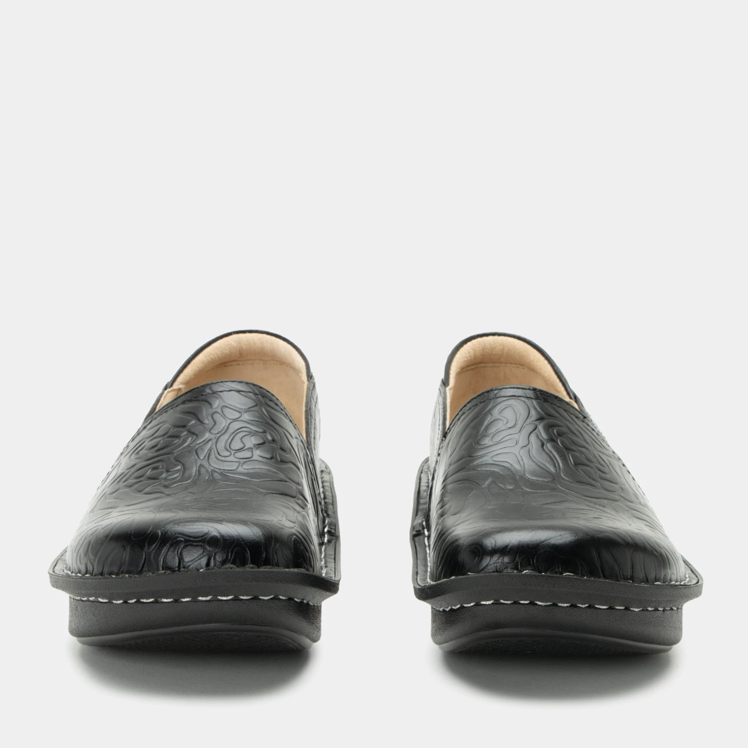 Shoes Debra Black Embossed Rose Shoe 6 Shoes Debra Black Embossed Rose Shoe - Image 6