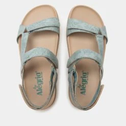 Henna Aged Denim Sandal -ALEGRIA Sales Store HEN 6138 S4