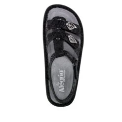 Kleo Black Leaf Sandal 8 Kleo Black Leaf Sandal -ALEGRIA Sales Store KLE 676 S4
