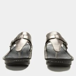 Kennedi Twinkle Pewter Sandal -ALEGRIA Sales Store KNN 6101 S5