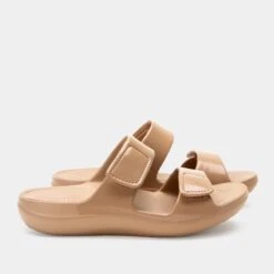 Orbyt Taupe Gloss Sandal -ALEGRIA Sales Store ORB 6154 S2