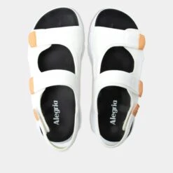 Sandie White Sandal -ALEGRIA Sales Store SDI 6207 S4
