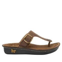 Vella Oiled Brown Sandal -ALEGRIA Sales Store VEL 7412 S2