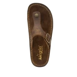 Vella Oiled Brown Sandal -ALEGRIA Sales Store VEL 7412 S4