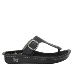 Vella Oiled Black Sandal -ALEGRIA Sales Store VEL 7414 S2