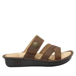Victoriah Oiled Brown Sandal -ALEGRIA Sales Store VIC 7412 S2