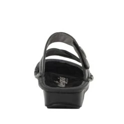 Victoriah Oiled Black Sandal -ALEGRIA Sales Store VIC 7414 S3