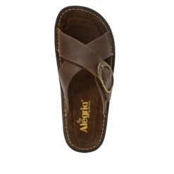 Vanya Oiled Brown Sandal -ALEGRIA Sales Store VYA 7412 S4